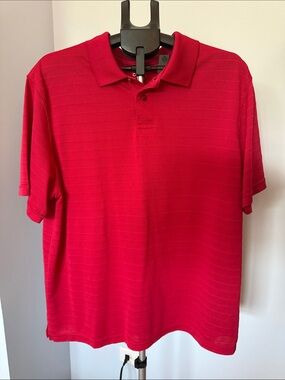 Men's Short-Sleeve Red Polo Shirt — Classic Performance Style